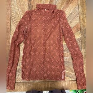 Free People long sleeve lace top